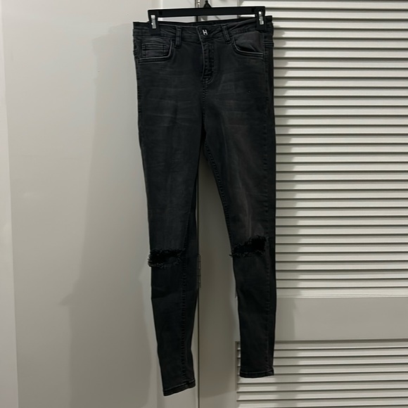 Hera London jeans, charcoal grey, Men’s 28”waist x 27” inseam. Cotton/Lycra - Picture 1 of 6